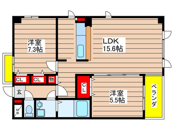 シティーライフ植田の物件間取画像